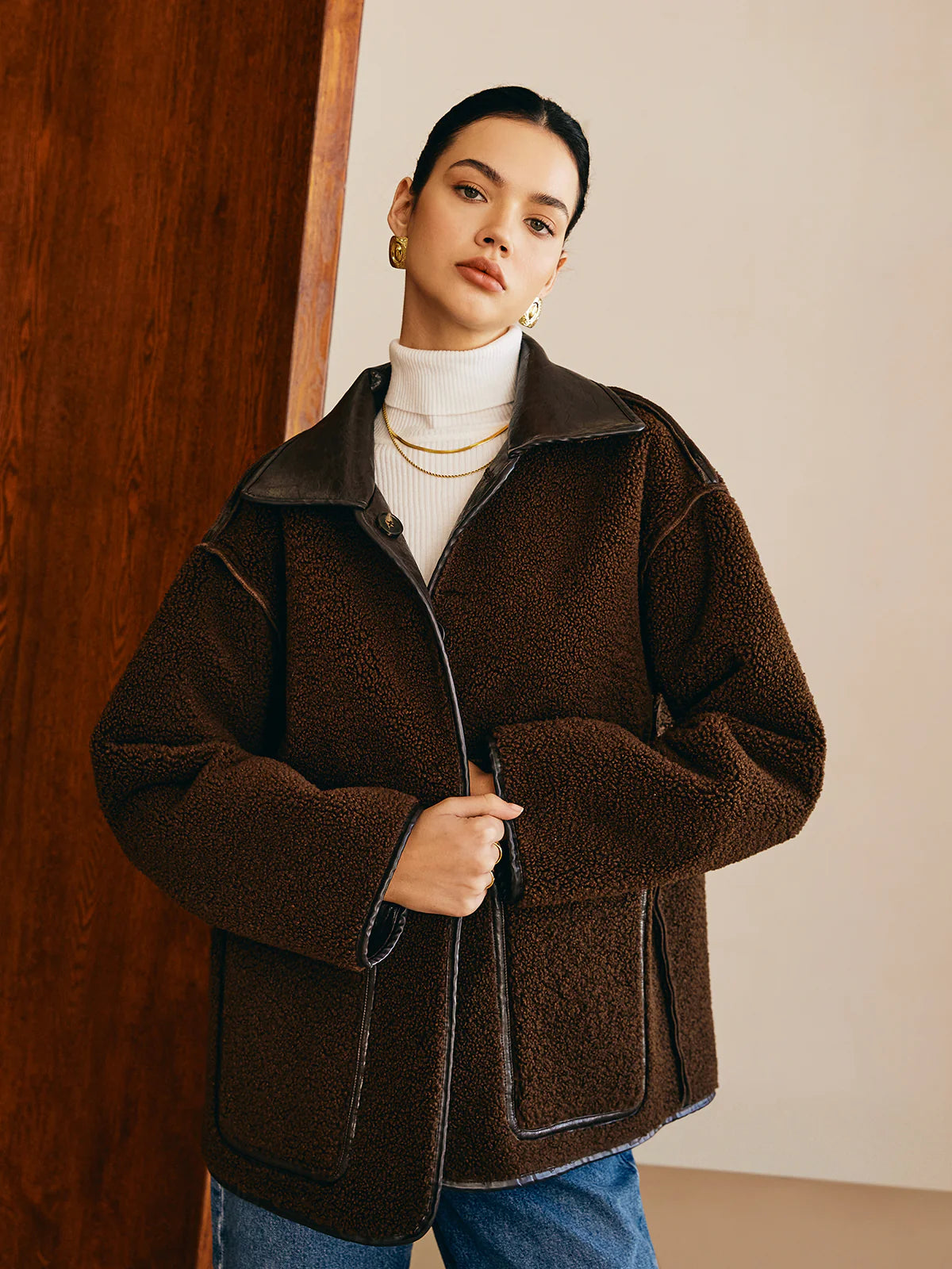 Colette Double-Sided Faux Leather Jacket