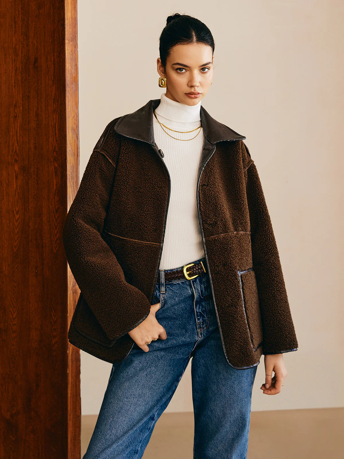 Colette Double-Sided Faux Leather Jacket