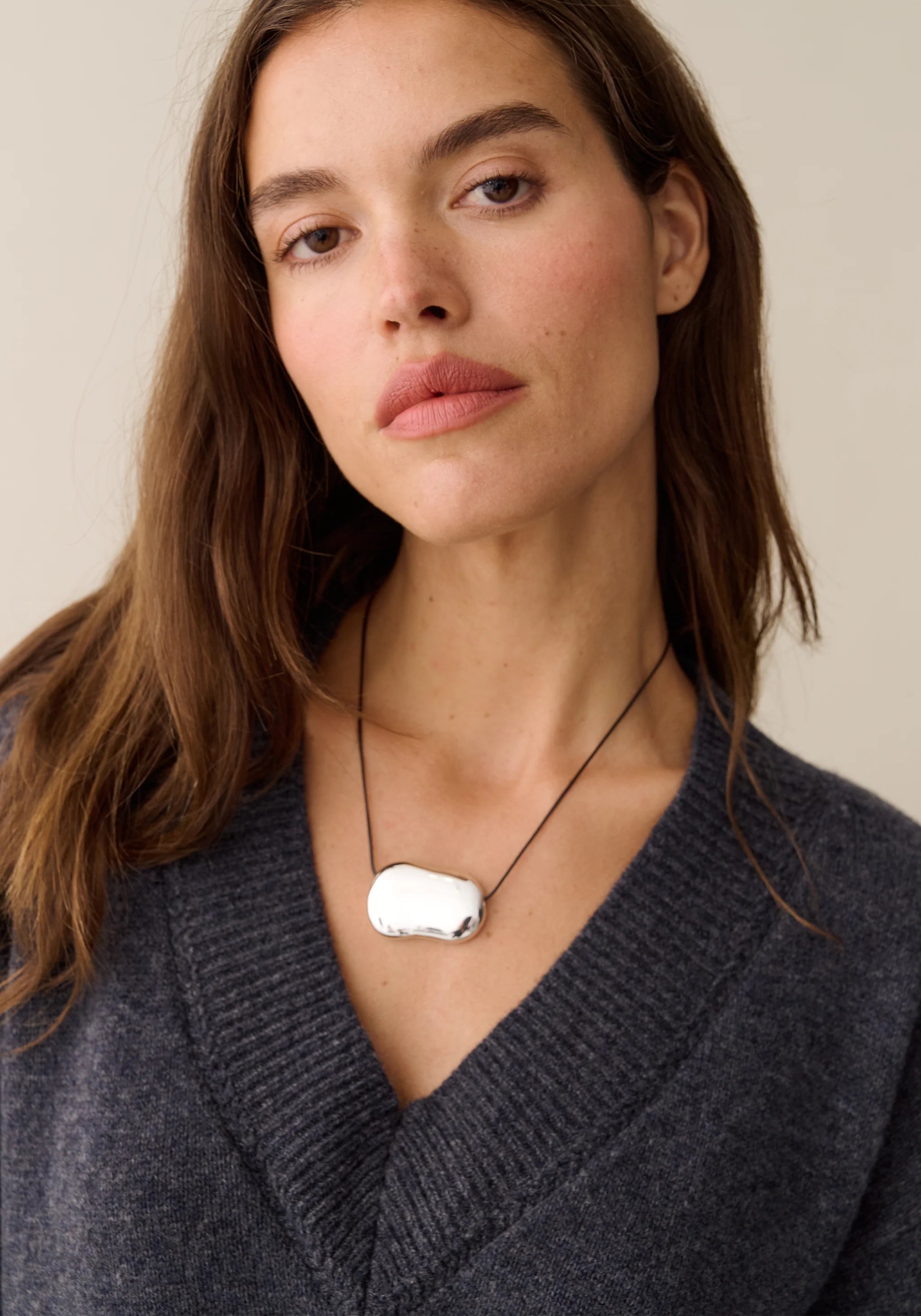 Brenna Merino Sweater - Dark Grey
