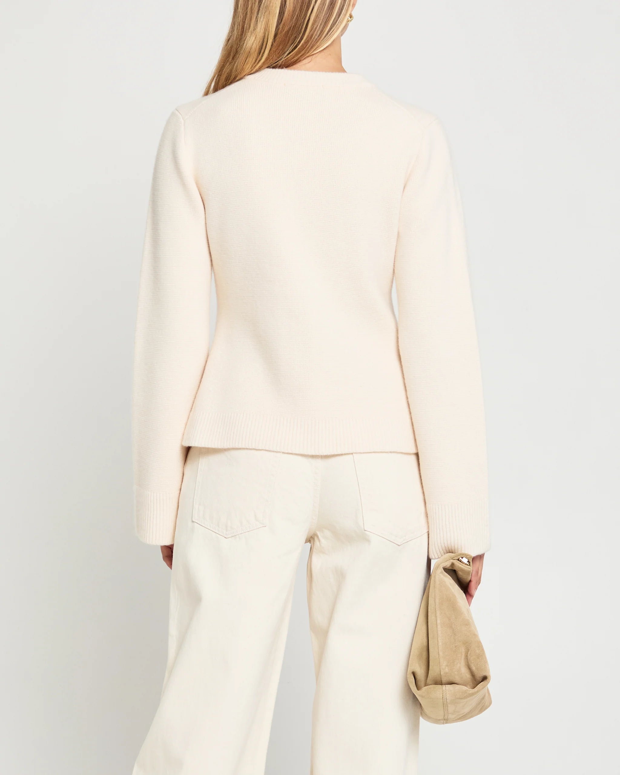 Averie Wool - Cashmere Cardigan Cream
