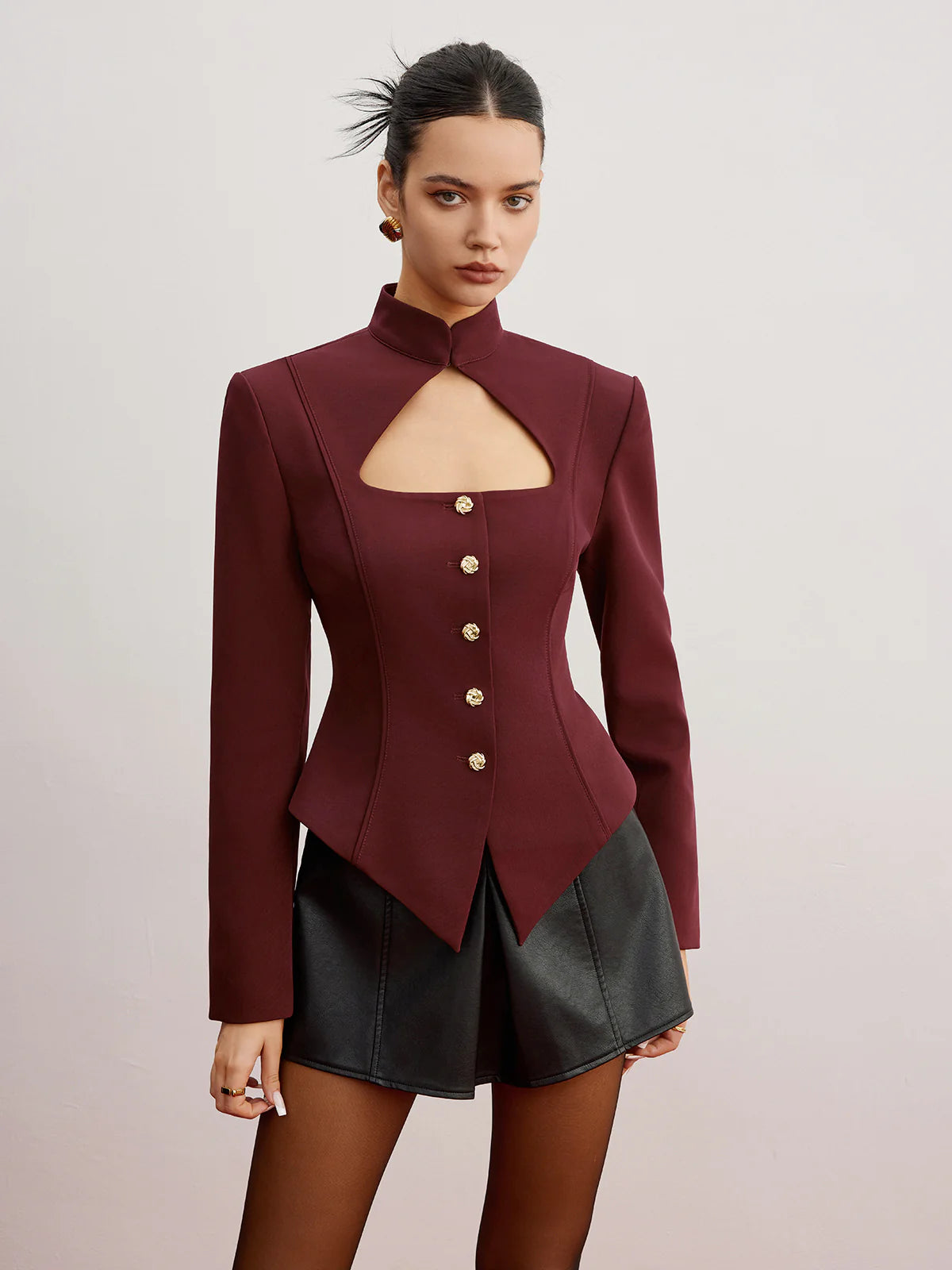 Mia Cutout Slim Blazer