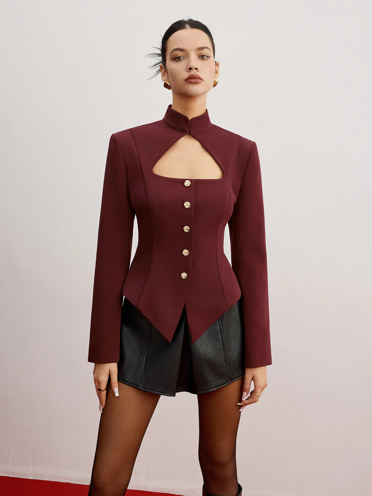 Mia Cutout Slim Blazer