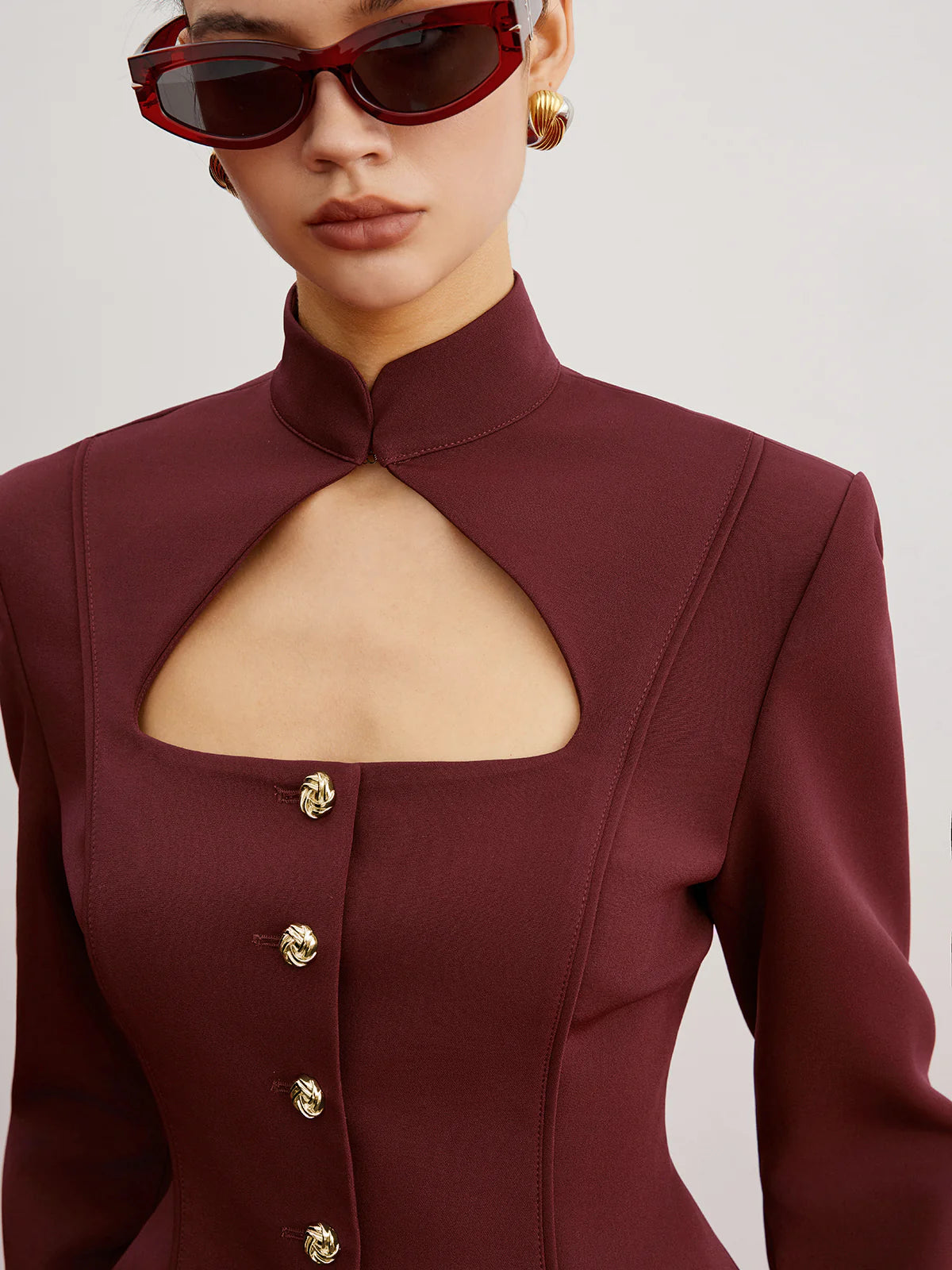 Mia Cutout Slim Blazer