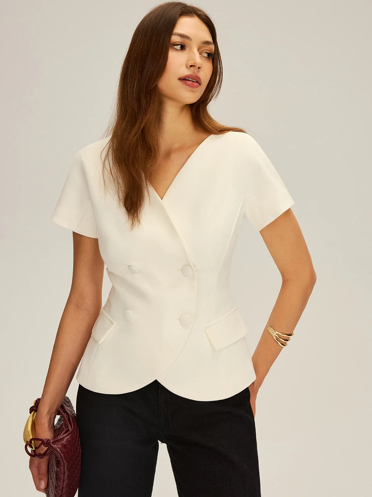 Medusa Double-Breasted Blazer
