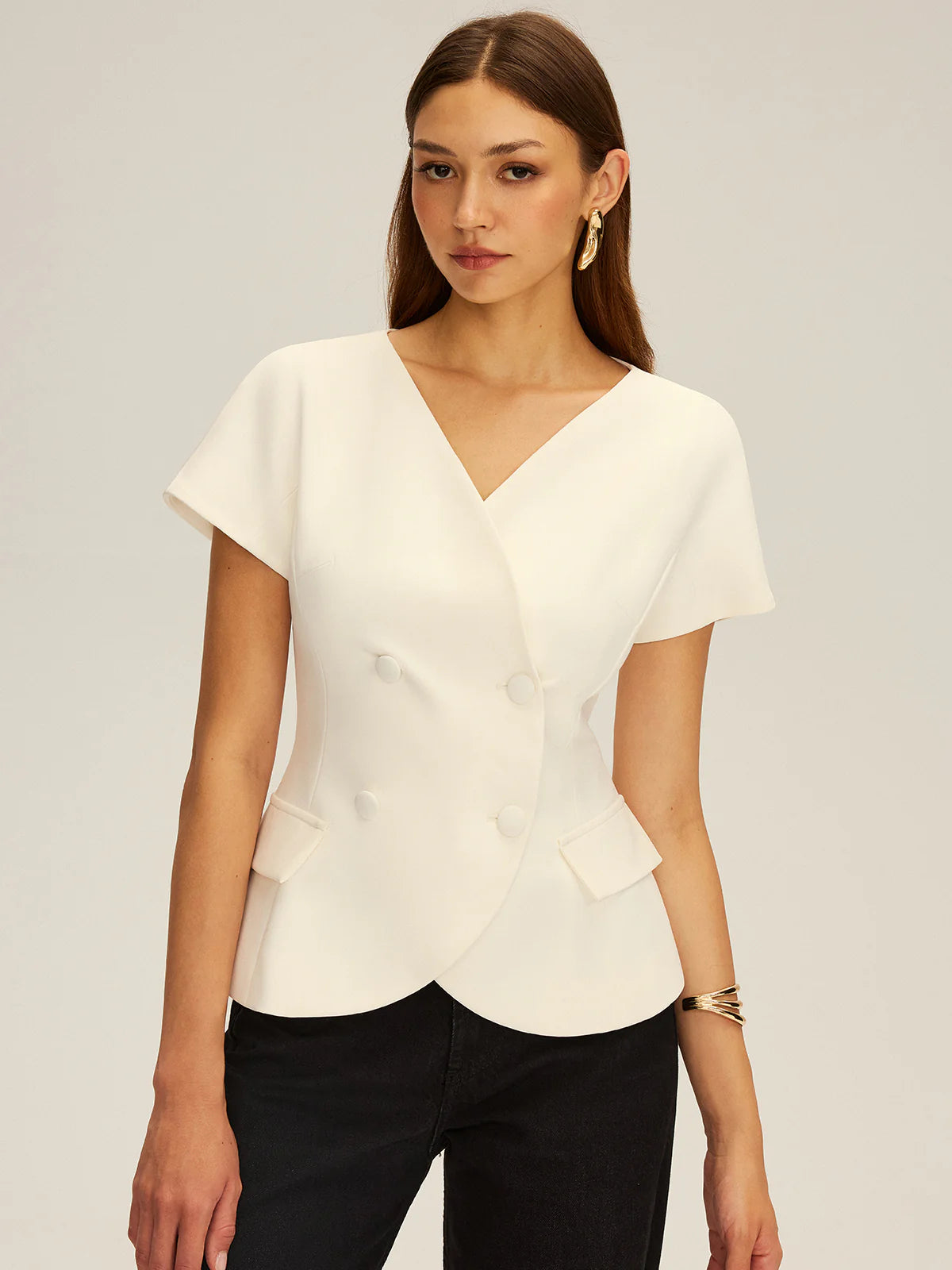 Medusa Double-Breasted Blazer