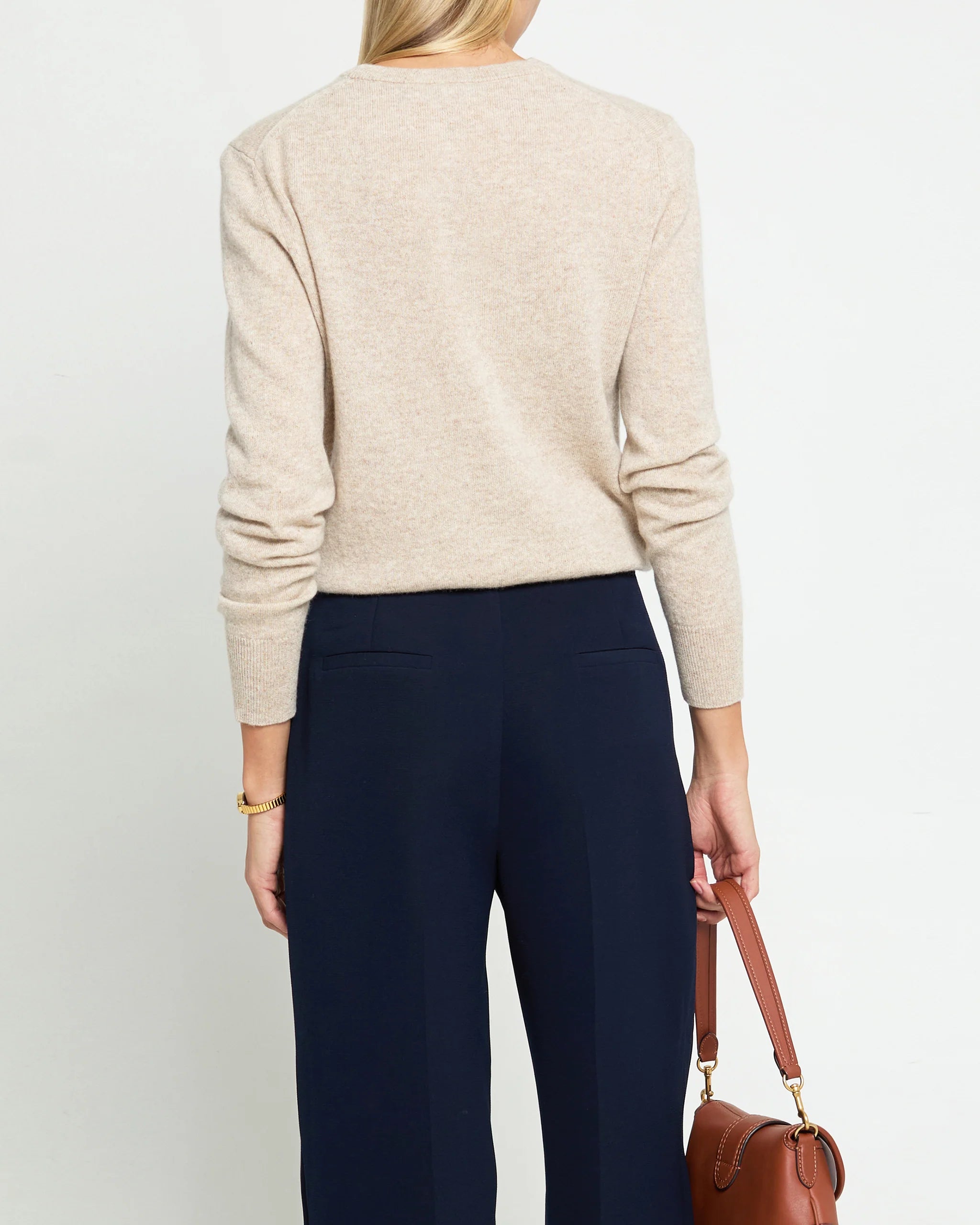 Scarlet Cashmere Sweater - Chai Tea
