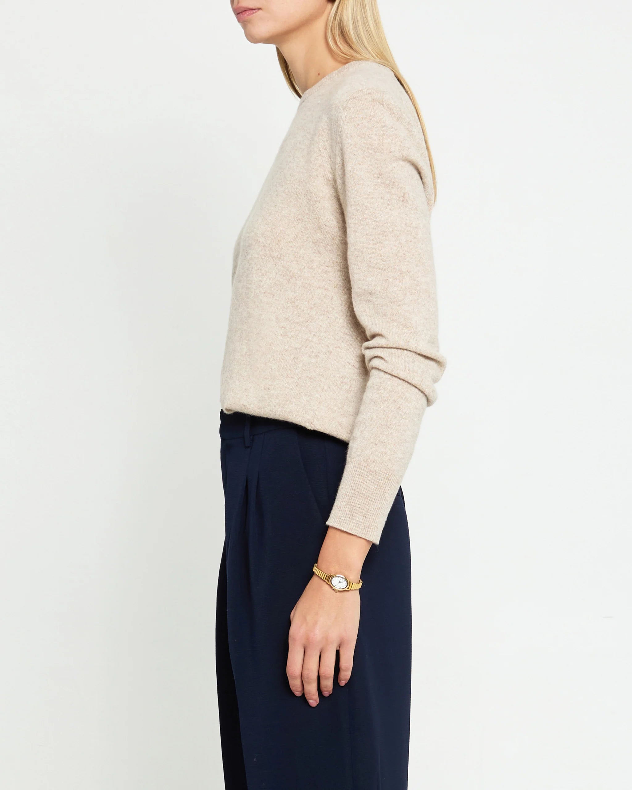 Scarlet Cashmere Sweater - Chai Tea