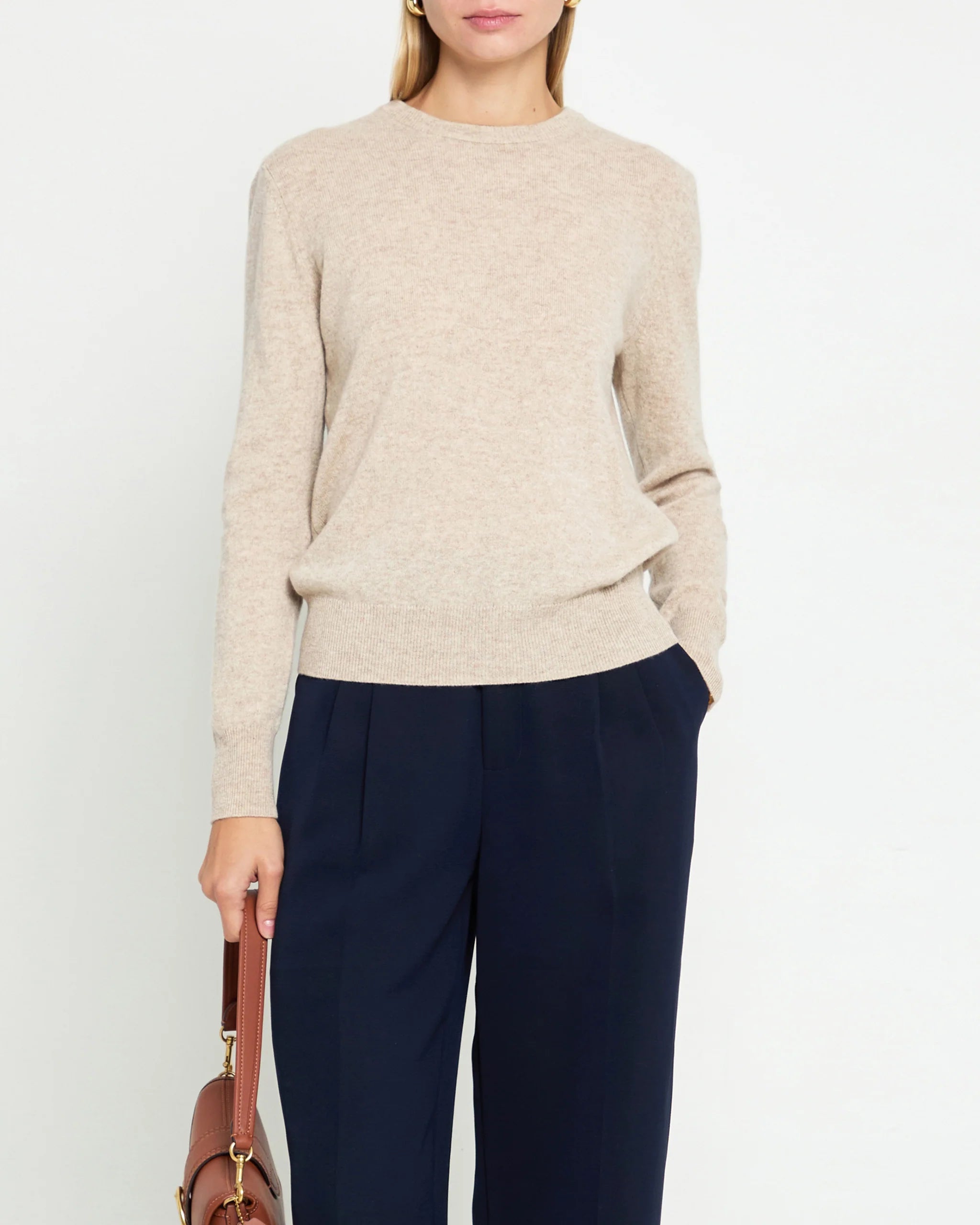 Scarlet Cashmere Sweater - Chai Tea