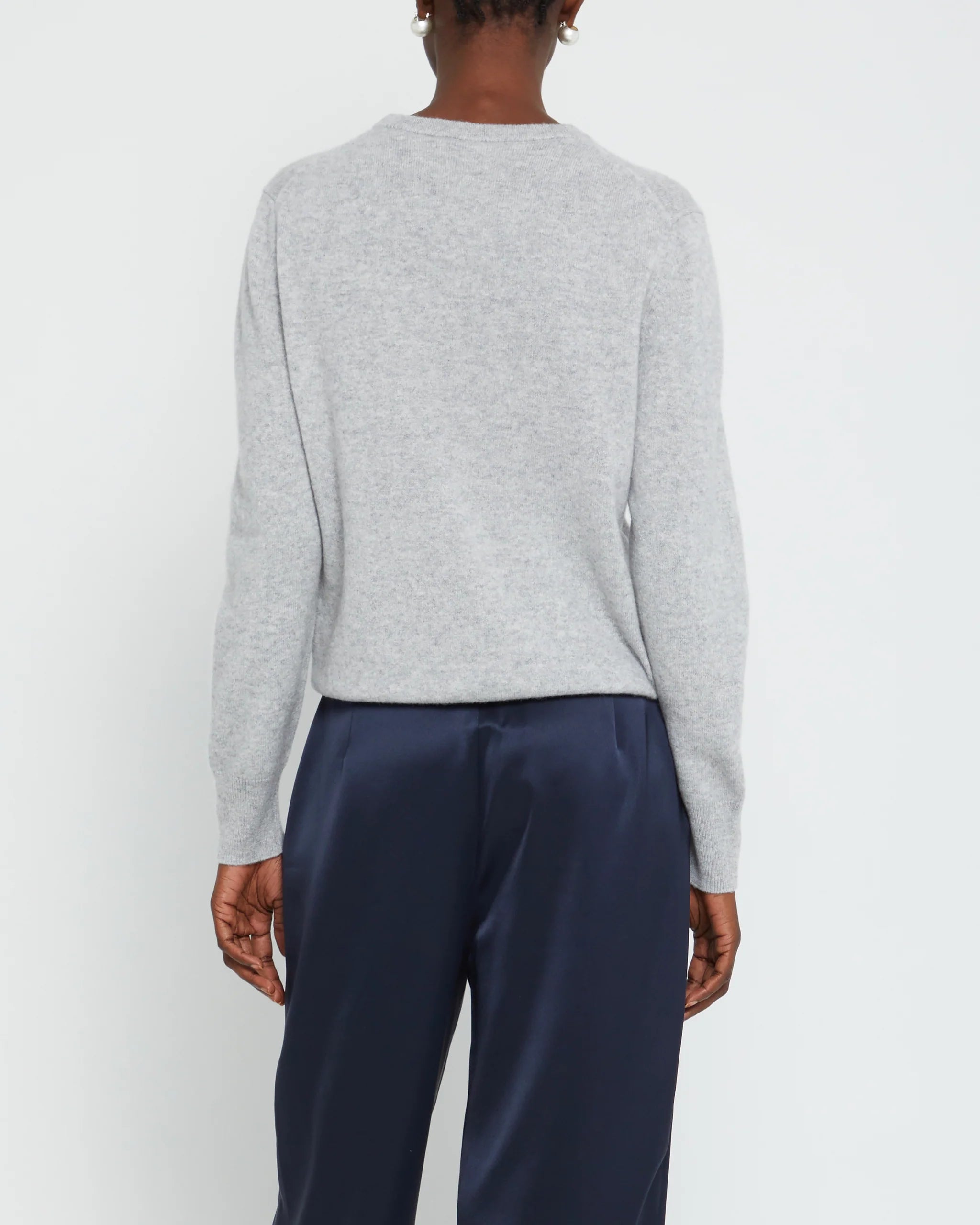 Scarlet Cashmere Sweater - Grey