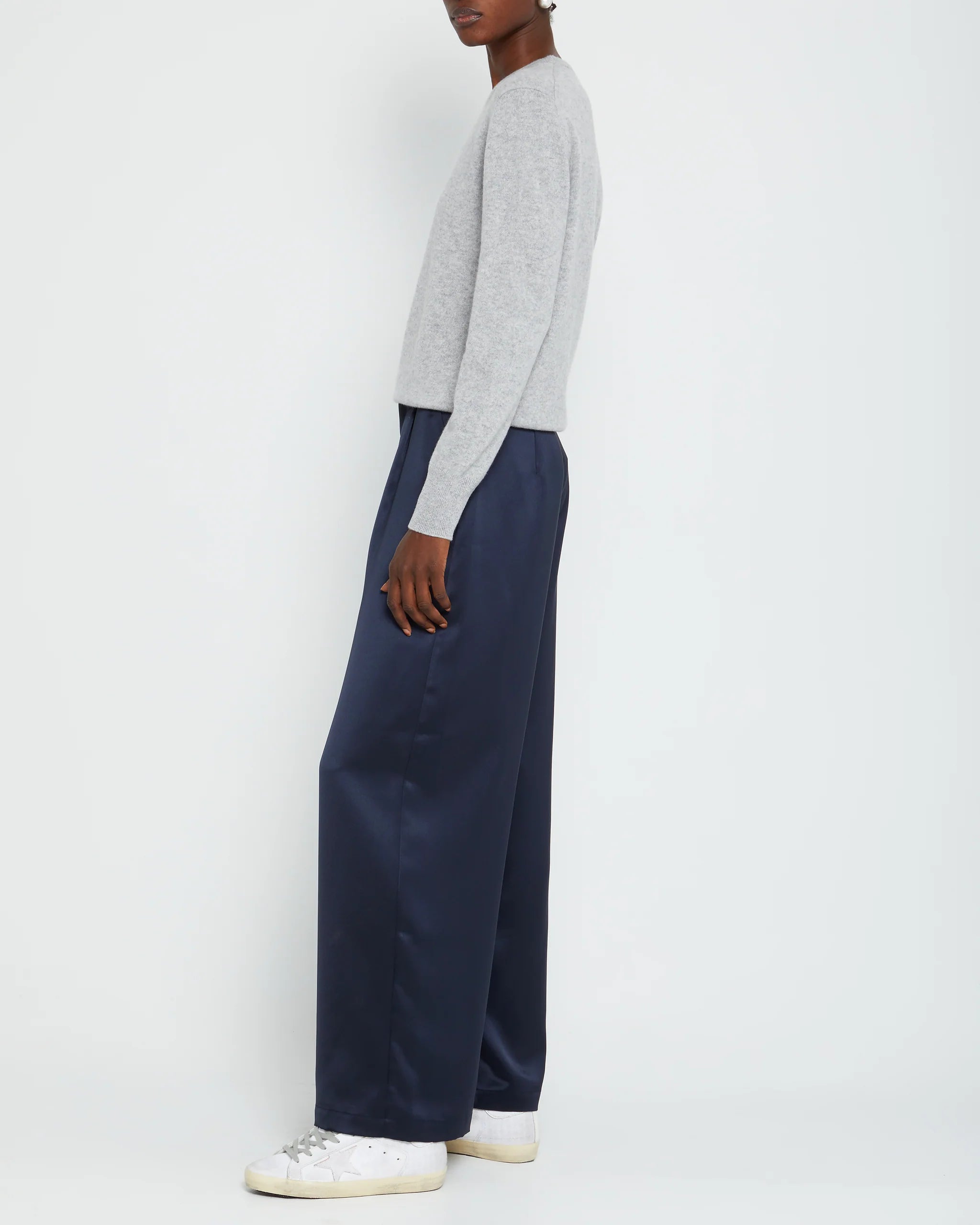Scarlet Cashmere Sweater - Grey