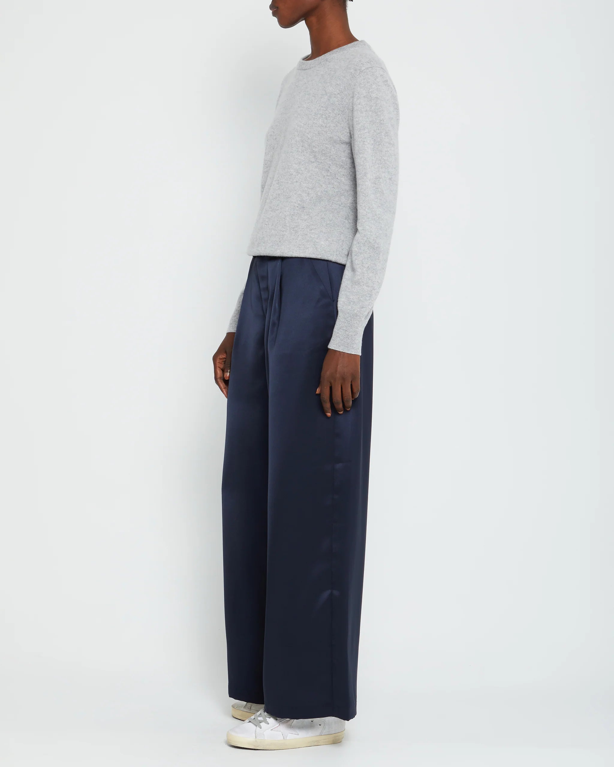 Scarlet Cashmere Sweater - Grey