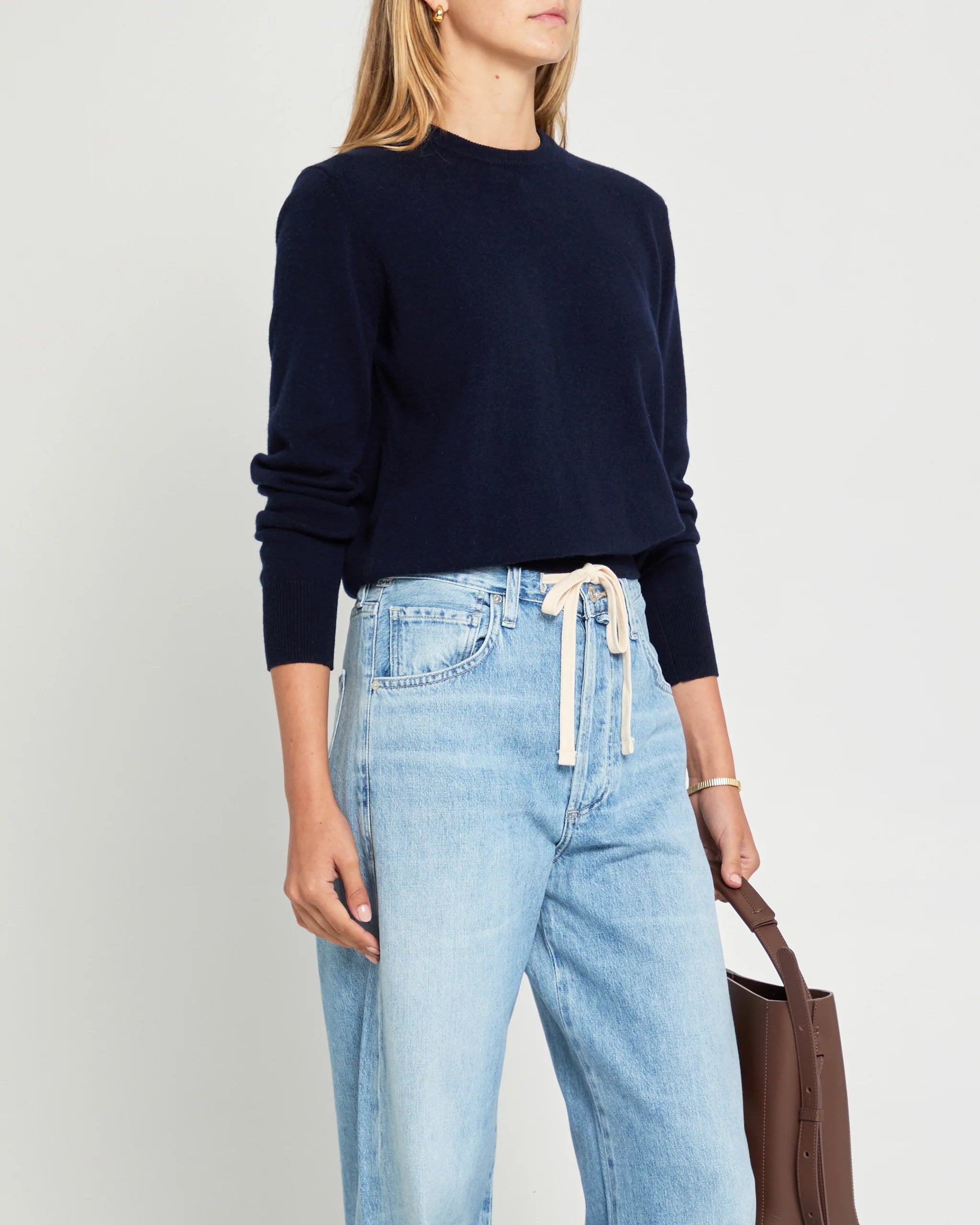 Scarlet Cashmere Sweater - Midnight Blue