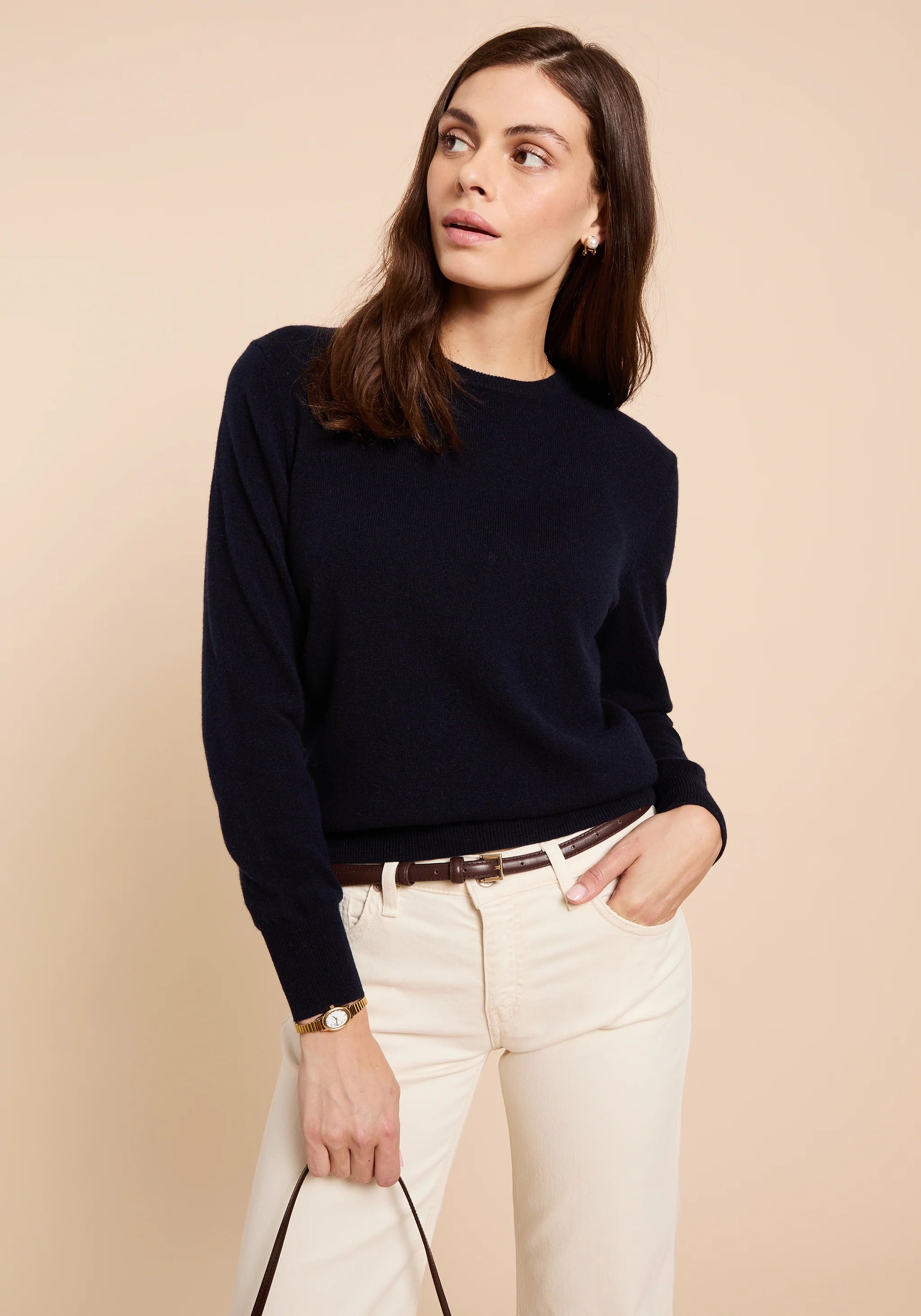 Scarlet Cashmere Sweater - Midnight Blue