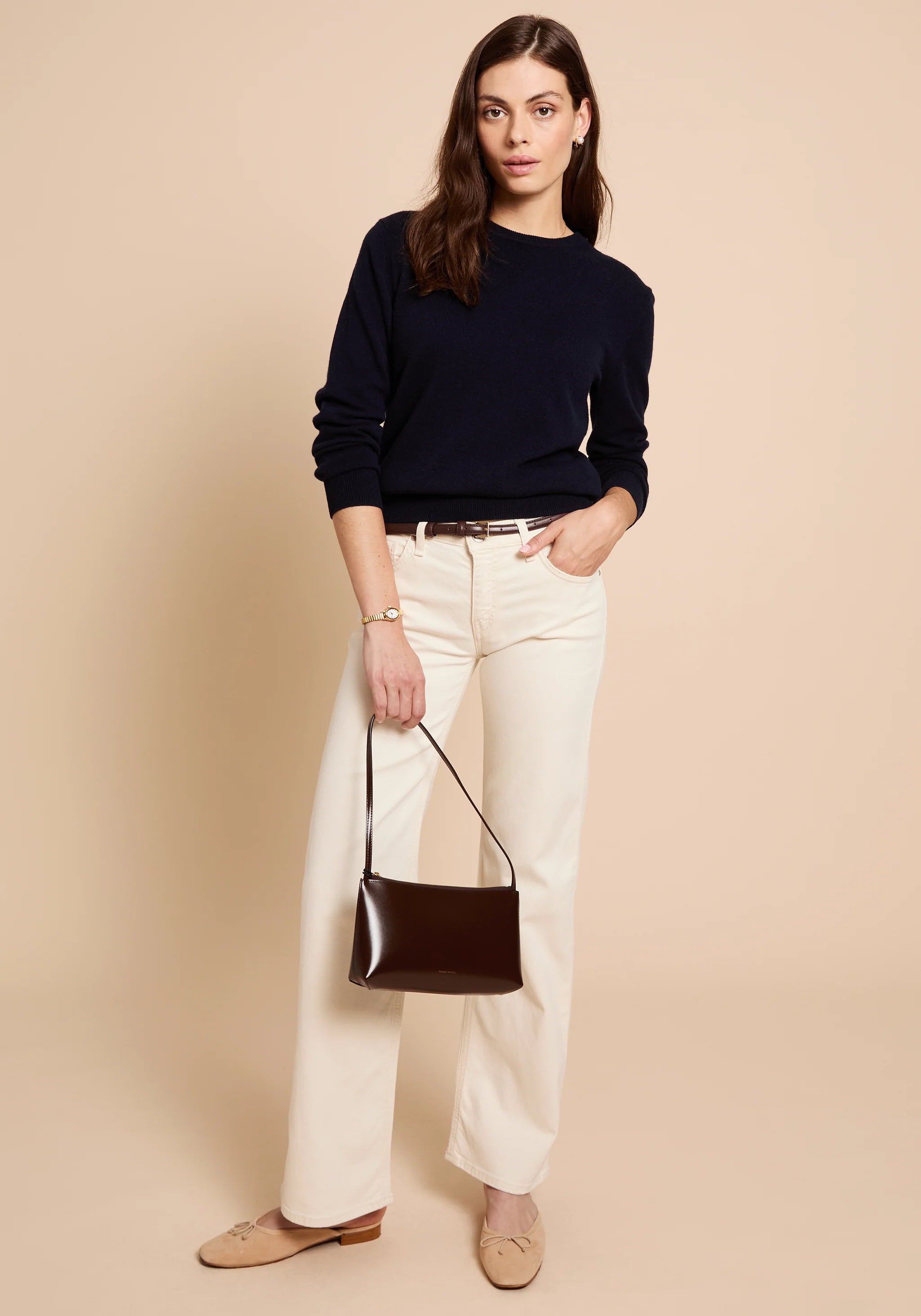 Scarlet Cashmere Sweater - Midnight Blue