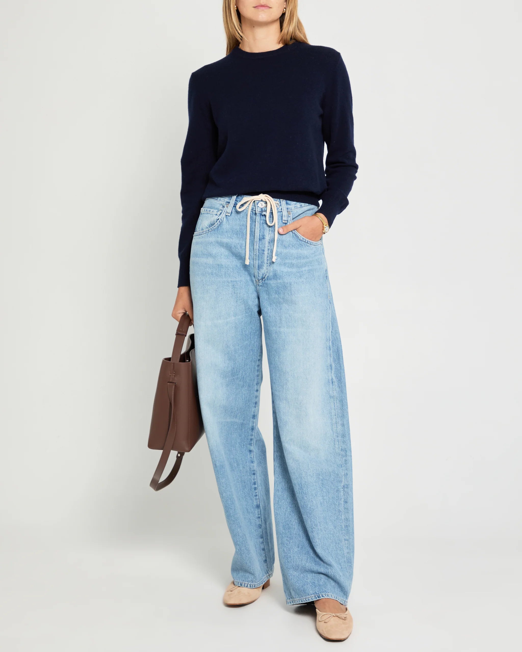 Scarlet Cashmere Sweater - Midnight Blue
