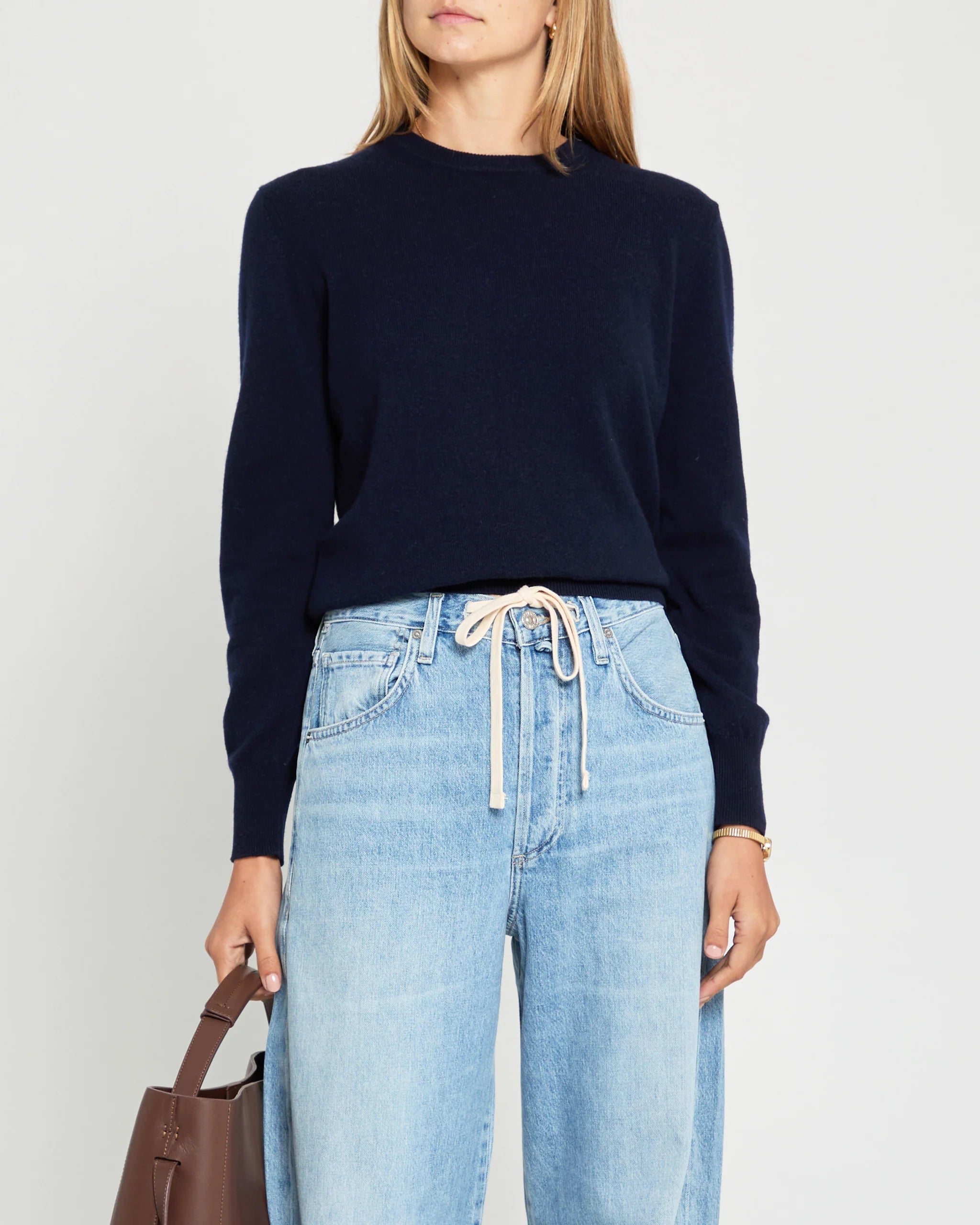 Scarlet Cashmere Sweater - Midnight Blue