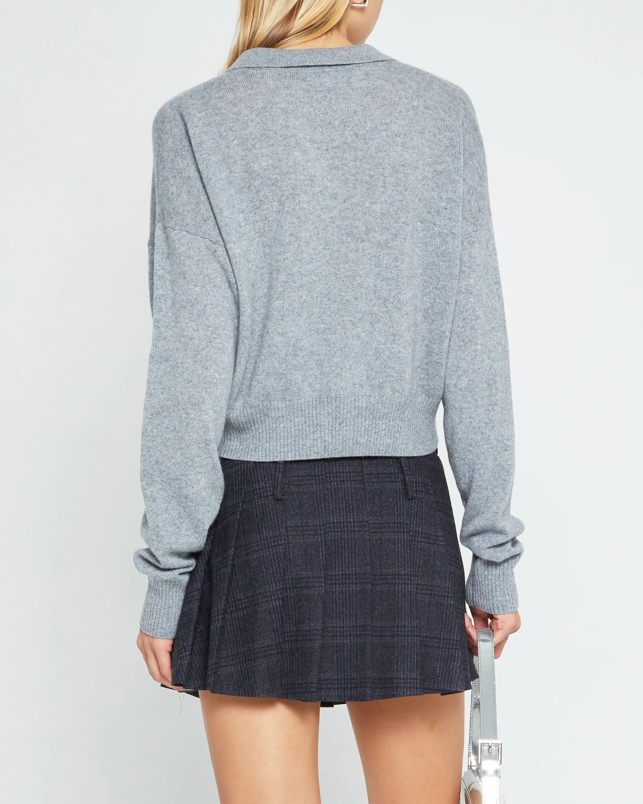 Mia Cashmere Sweater - Grey