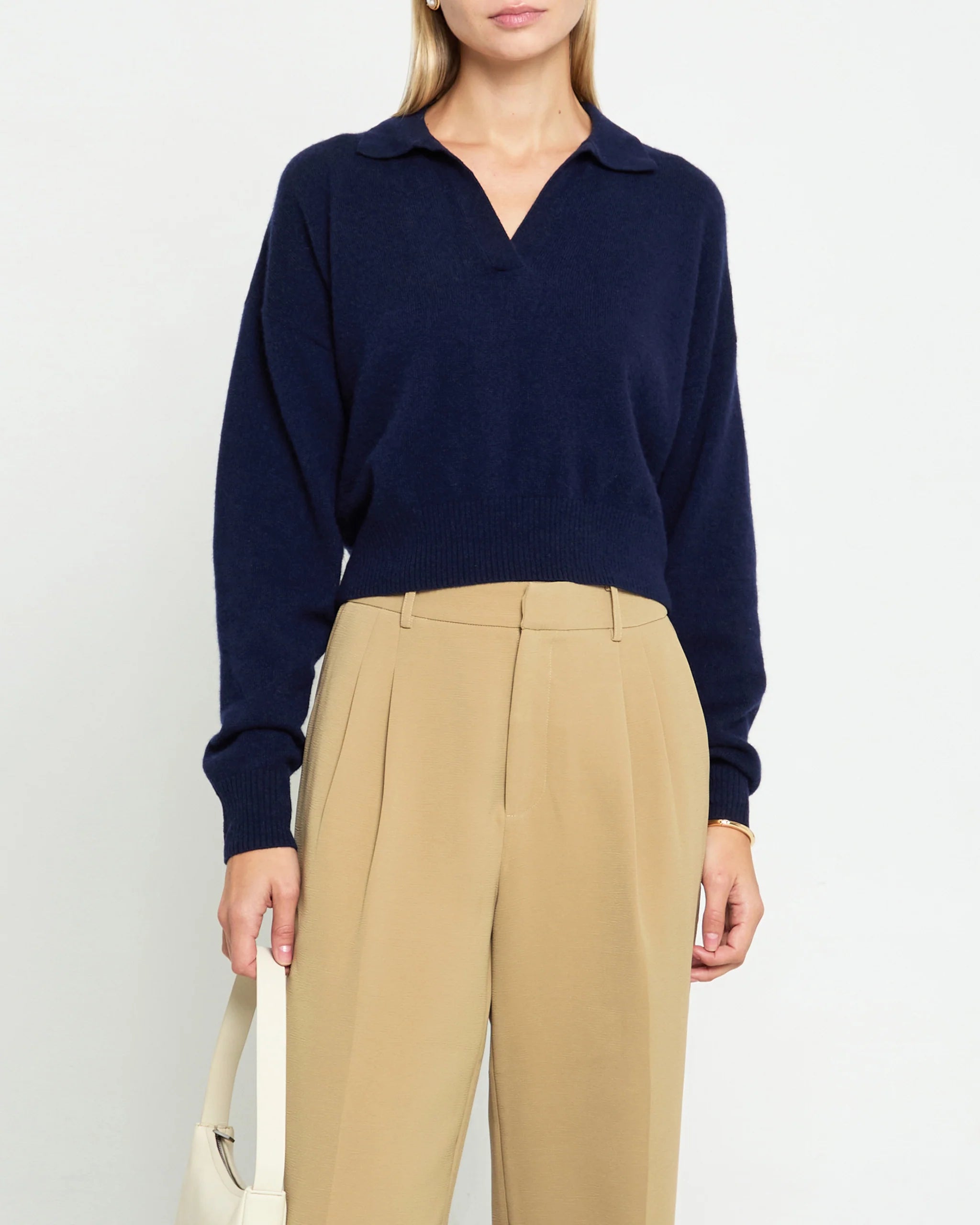 Mia Cashmere Sweater - Midnight Blue