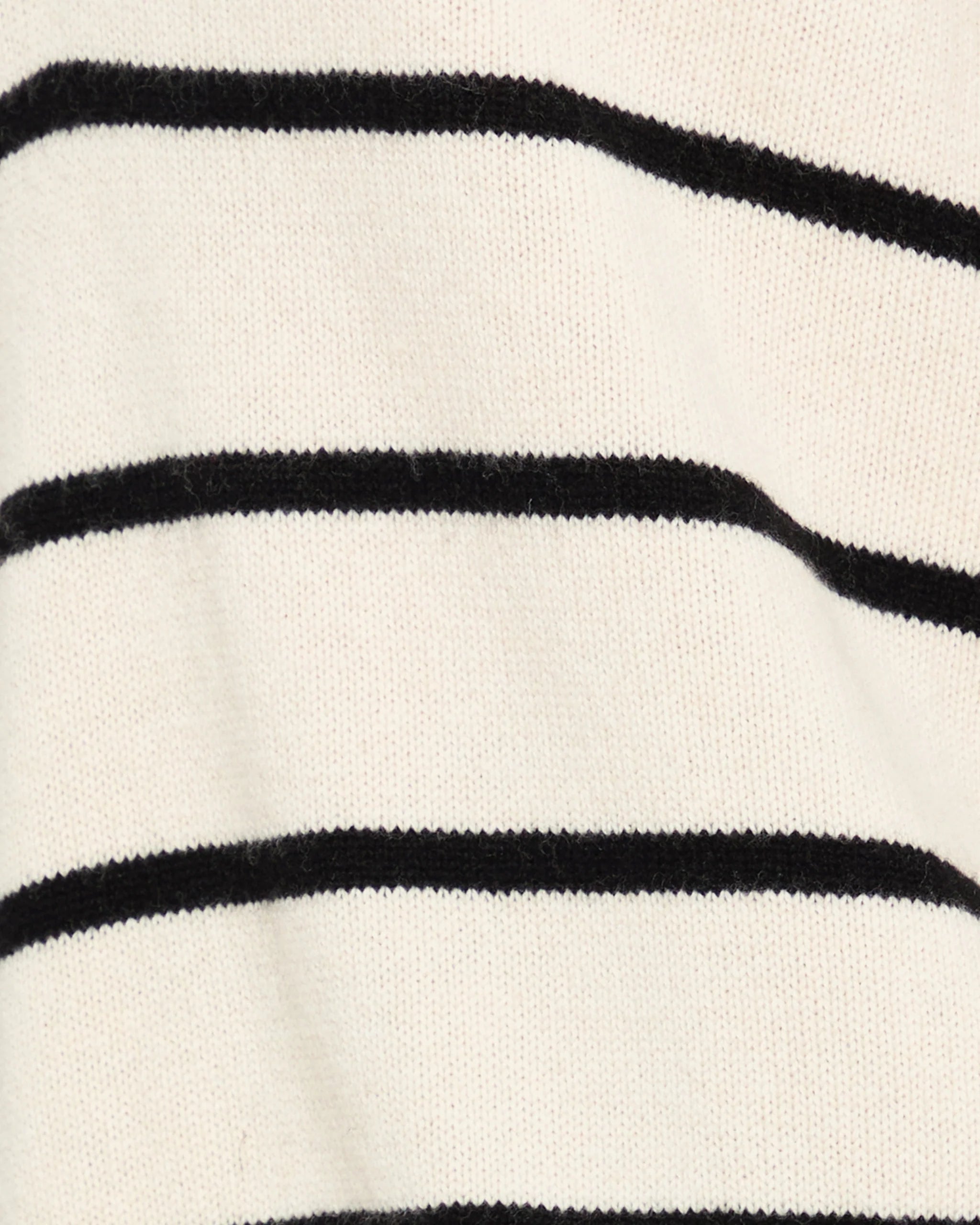 Brenna Merino Sweater - Black Stripe
