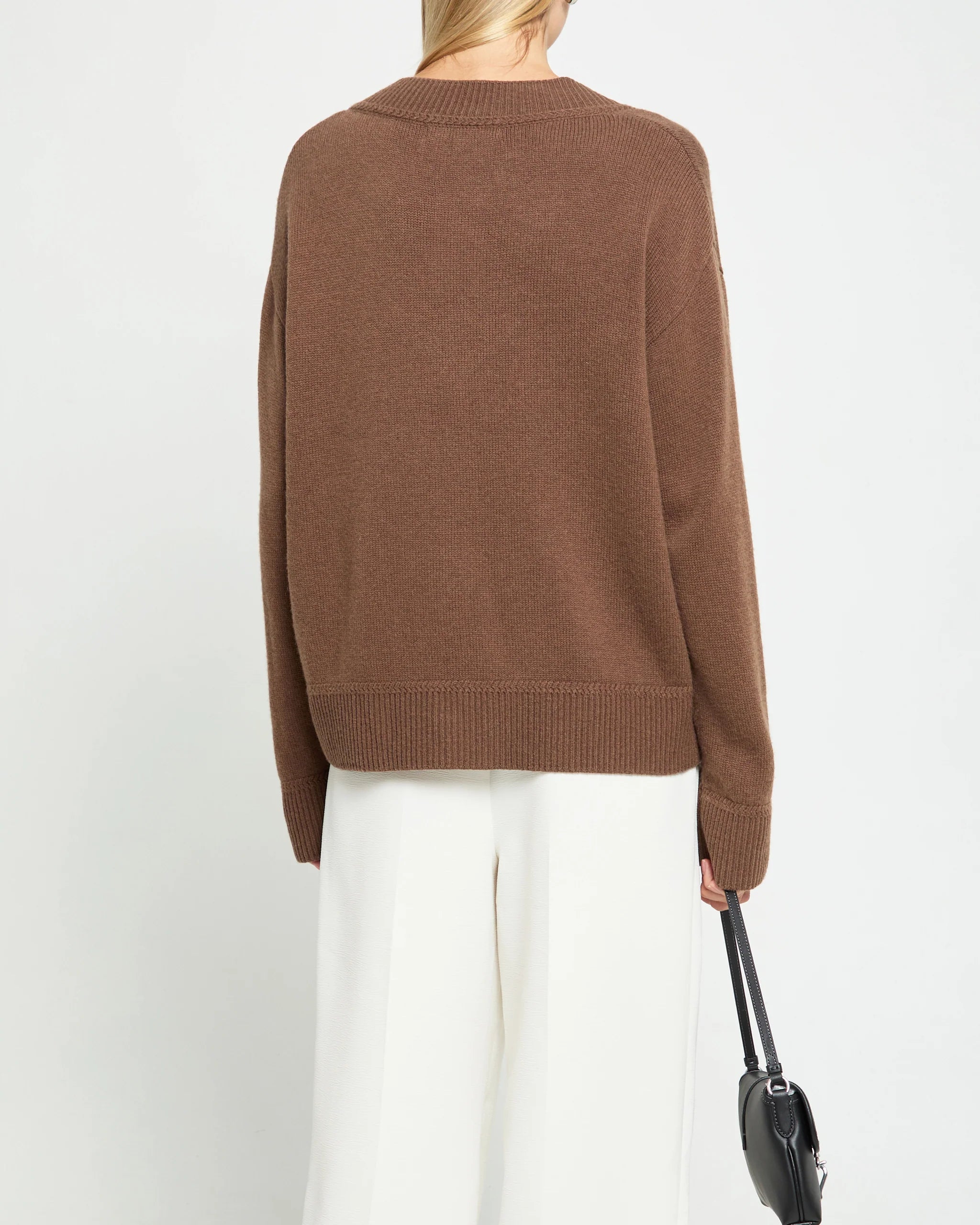 Brenna Merino Sweater - Coffee