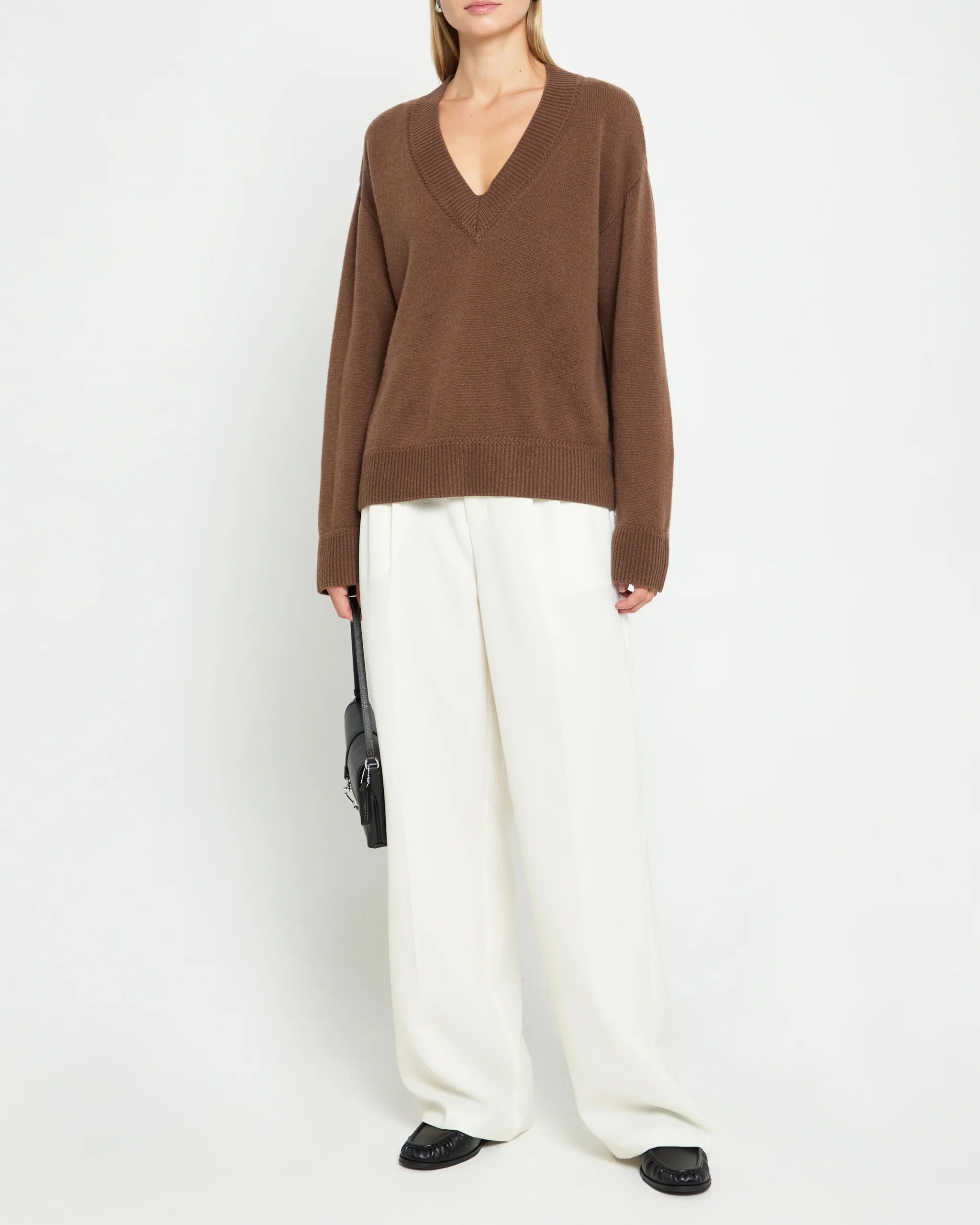 Brenna Merino Sweater - Coffee