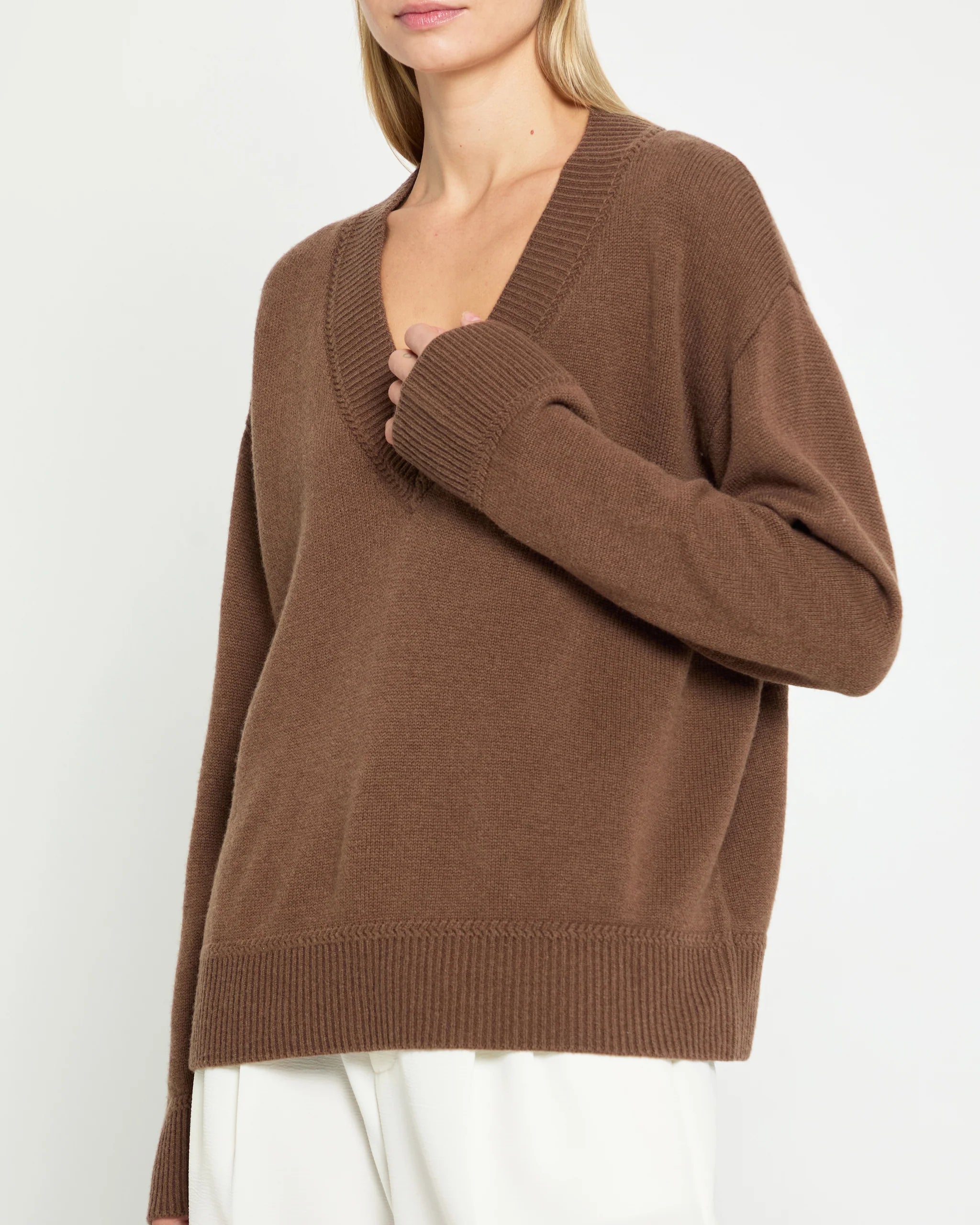 Brenna Merino Sweater - Coffee