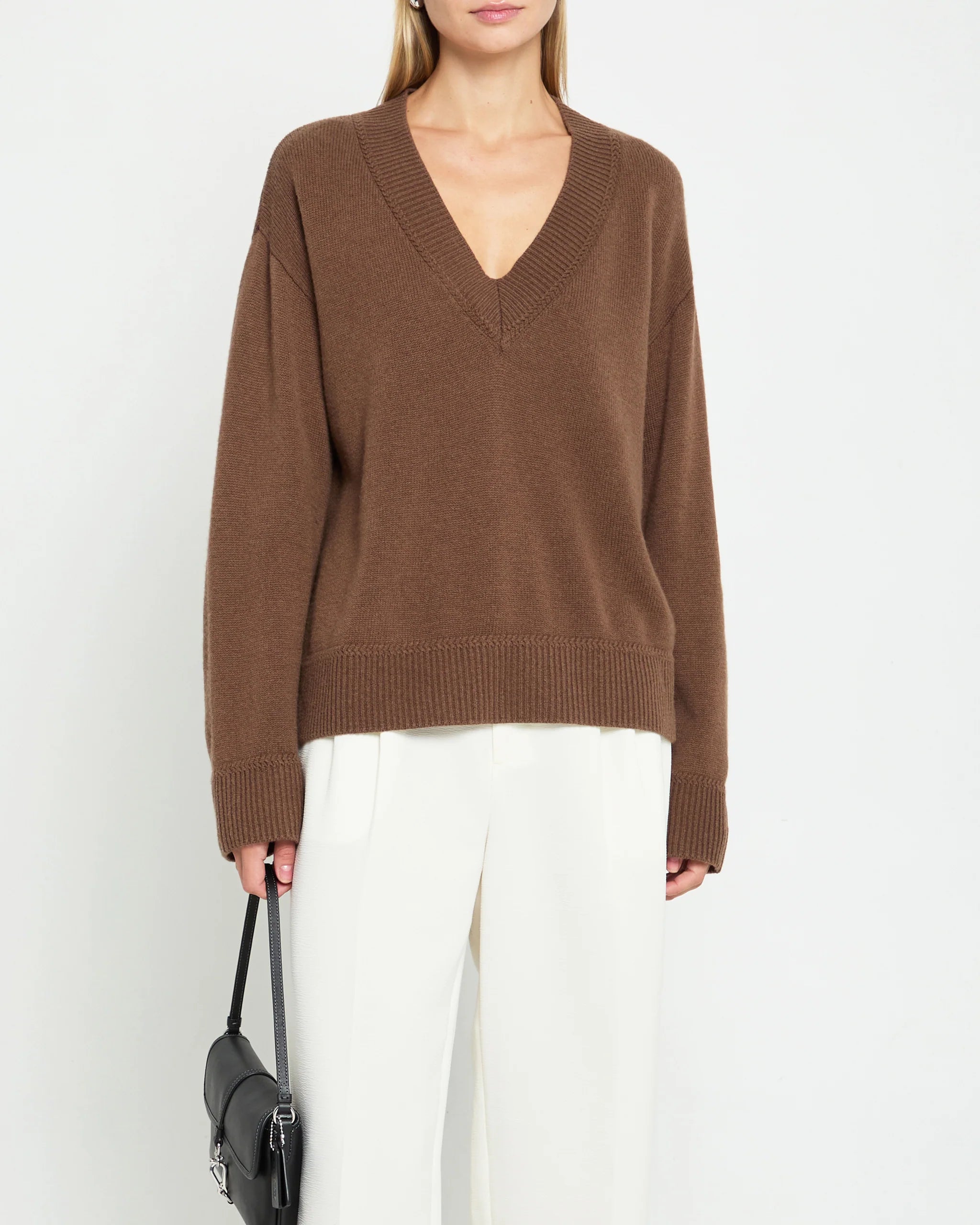 Brenna Merino Sweater - Coffee