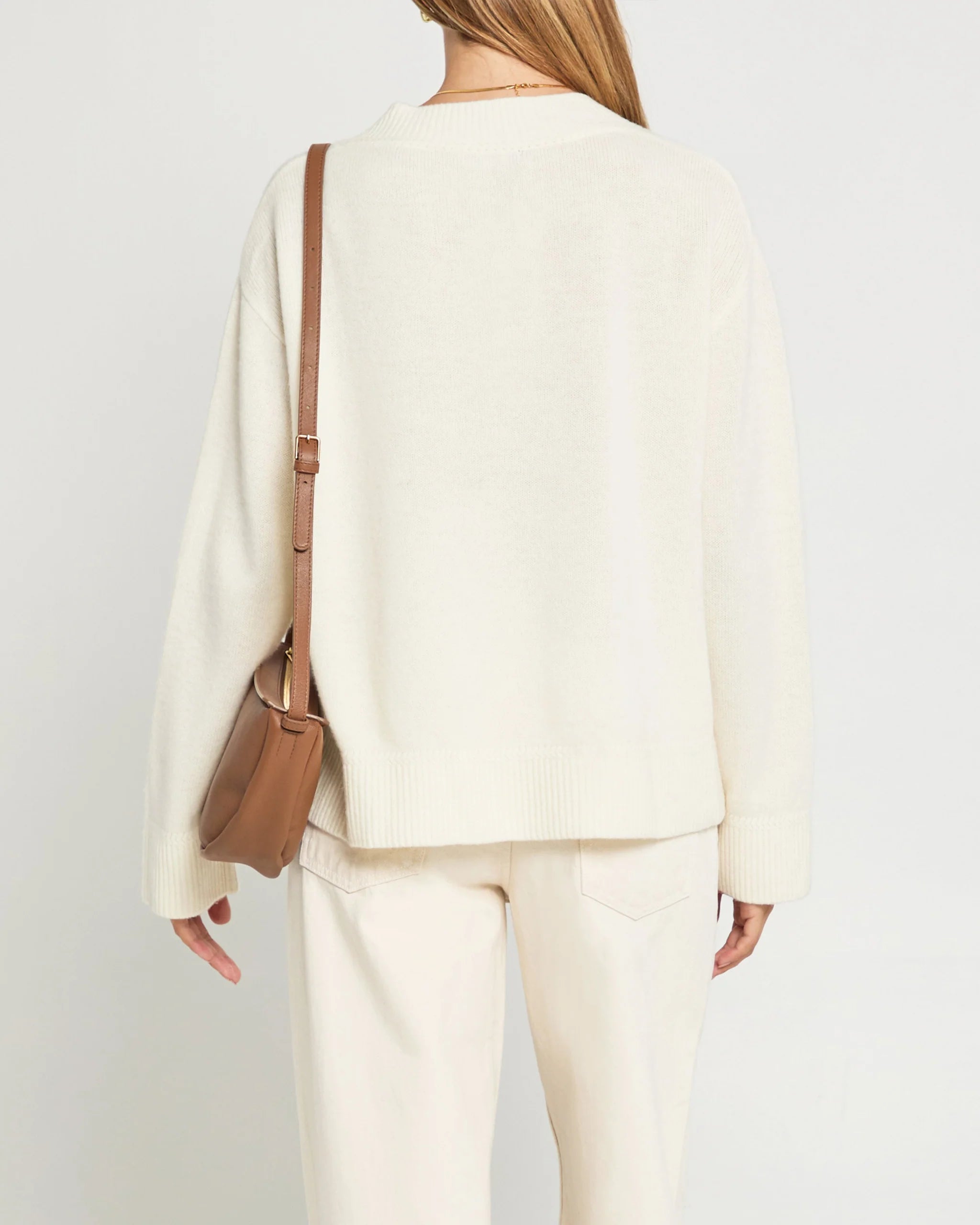 Brenna Merino Sweater - White